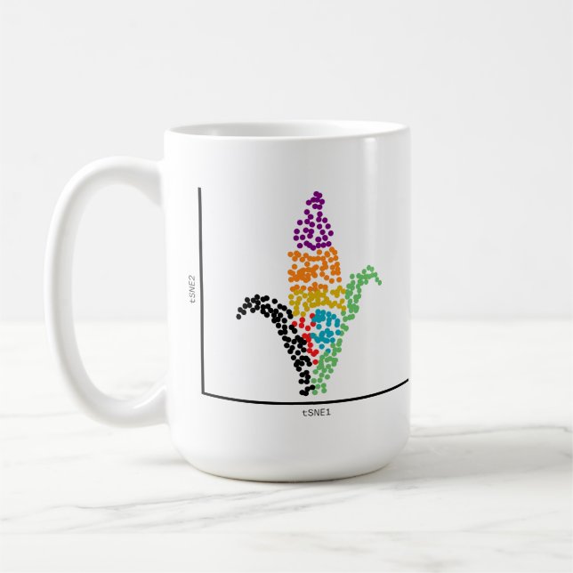Genomics Single Cell Corn Coffee Mug (Left)