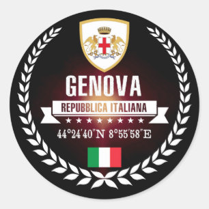 Genova Classic Round Sticker
