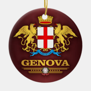Genova (Genoa) Ceramic Ornament