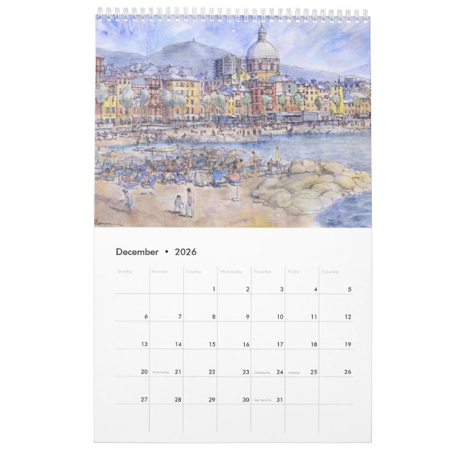 Genova la Superba Calendar (Dec 2026)