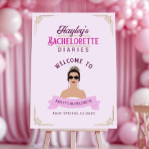 Genovia Princess Bachelorette Welcome Sign Templat