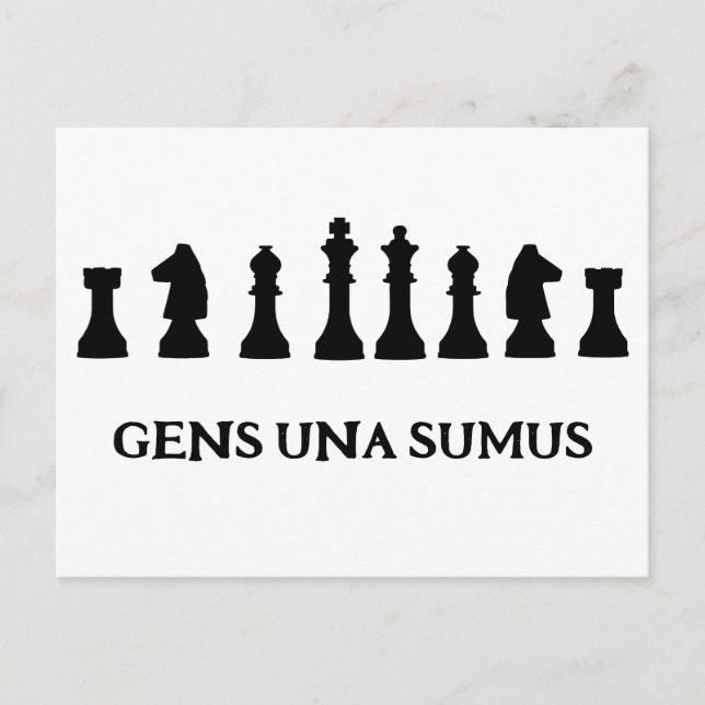 GENS UNA SUMUS POSTCARD (Front)