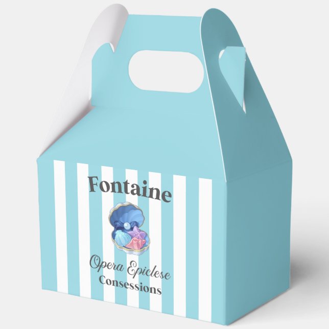 Genshin Impact Fontaine Opera Epiclese food Favor Boxes (Back)