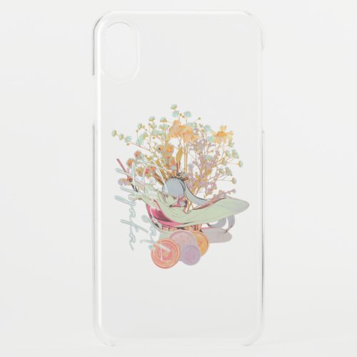 Genshin Impact Kamisato Ayaka Flores Desenho Anime iPhone XS Max Case