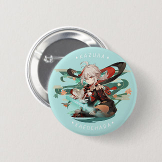 Genshin Impact: Kazuha Kaedehara Badge Button