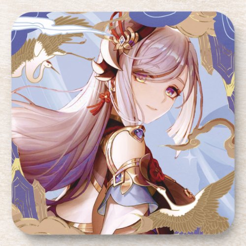 Genshin Impact Shenhe Beverage Coaster