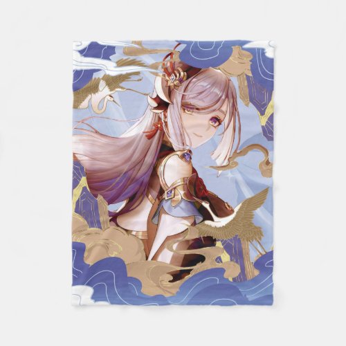 Genshin Impact Shenhe Fleece Blanket