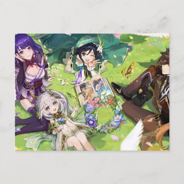 Genshin Postcard [2nd Aniv} (Front)