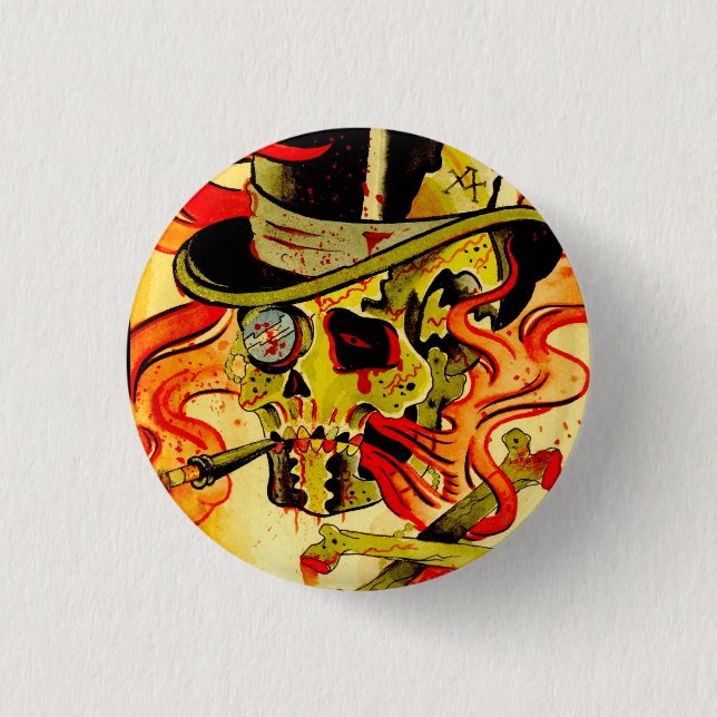 Gentelmen Skull Button (Front)