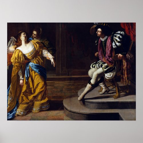 Gentileschi _ Esther Before Ahasuerus 1635 Poster