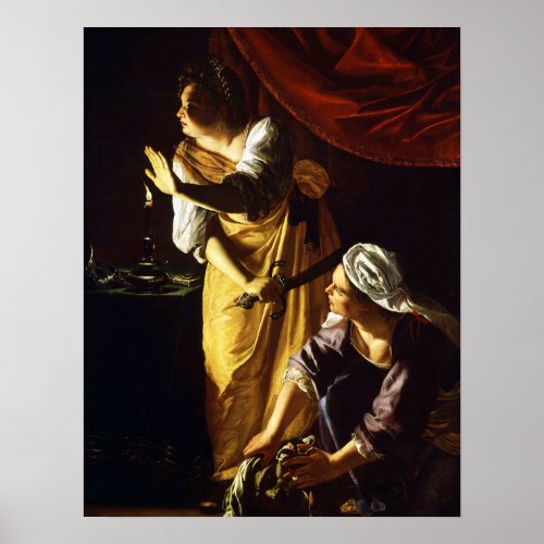 Gentileschi _ Judith And Maidservant Poster