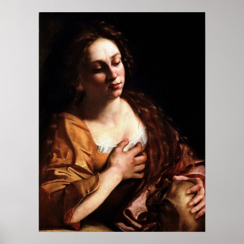 Gentileschi _ Mary Magdalene Poster