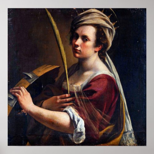 Gentileschi _ Self Portrait Poster