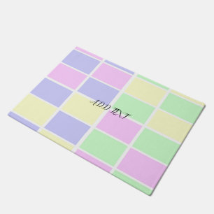 Gentle abstract spectrum of colors doormat