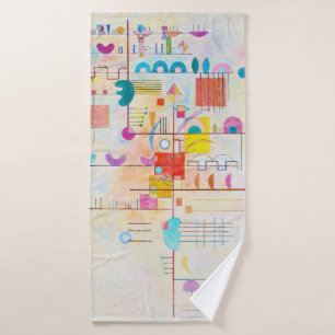 Gentle Accent, Wassily Kandinsky Bath Towel