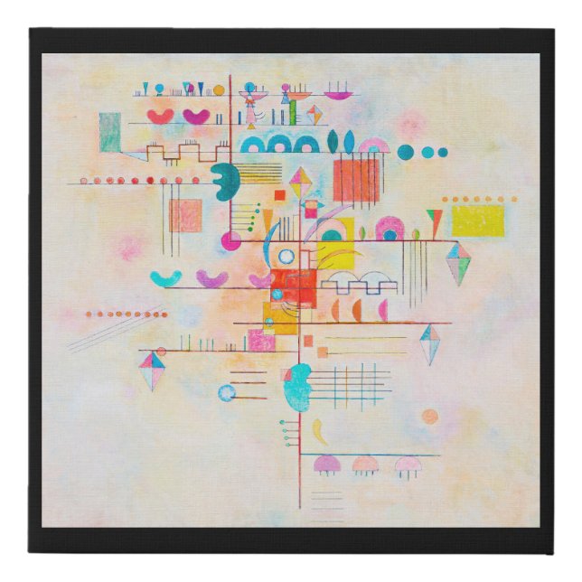 Gentle Accent, Wassily Kandinsky Faux Canvas Print (Front)