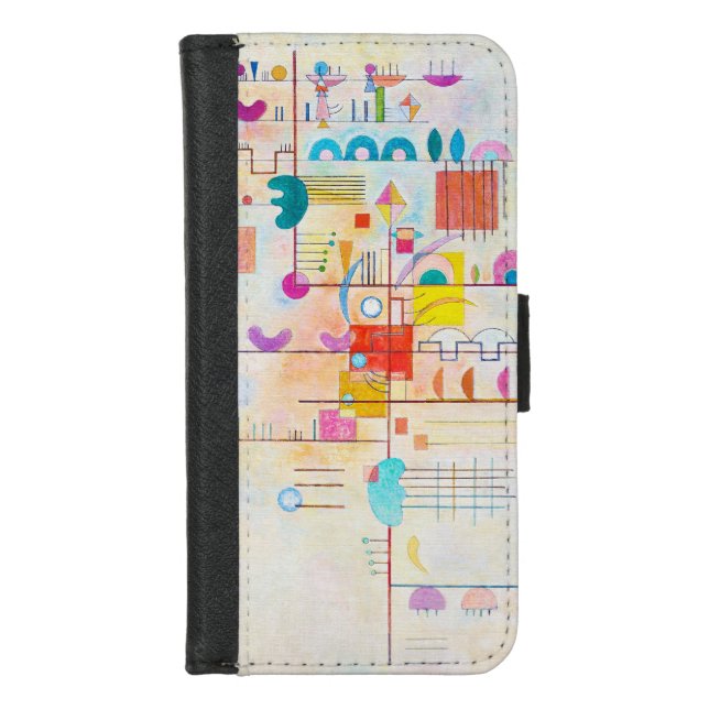 Gentle Accent, Wassily Kandinsky iPhone Wallet Case (Front)