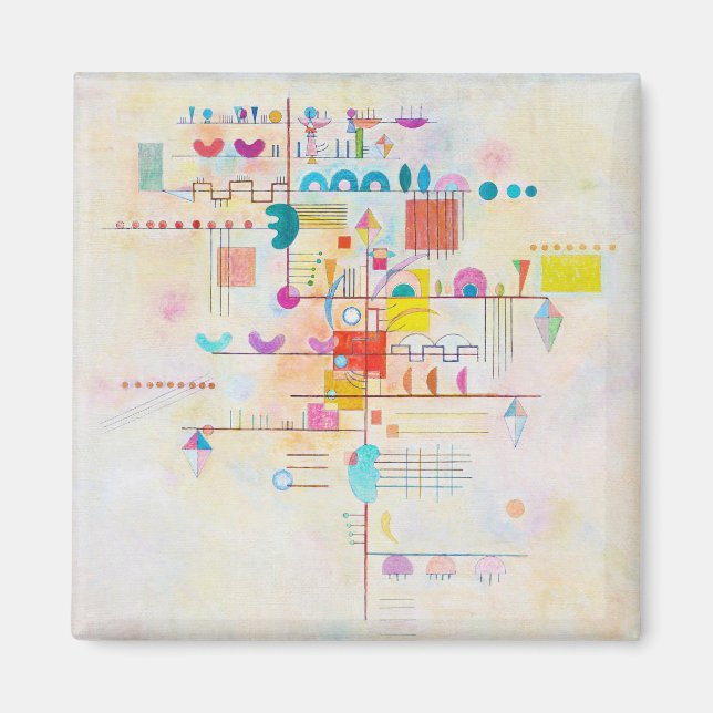 Gentle Accent, Wassily Kandinsky Magnet (Front)