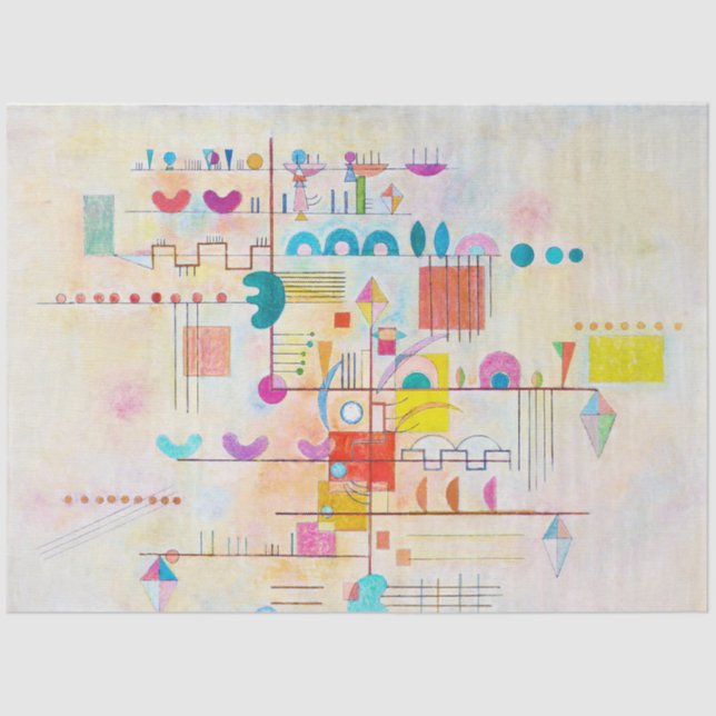 Gentle Accent, Wassily Kandinsky Tissue Paper (Front)