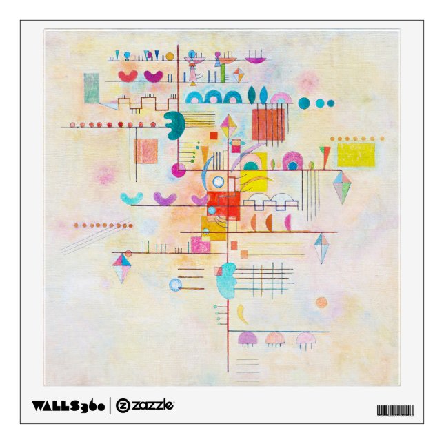 Gentle Accent, Wassily Kandinsky Wall Decal (Front)