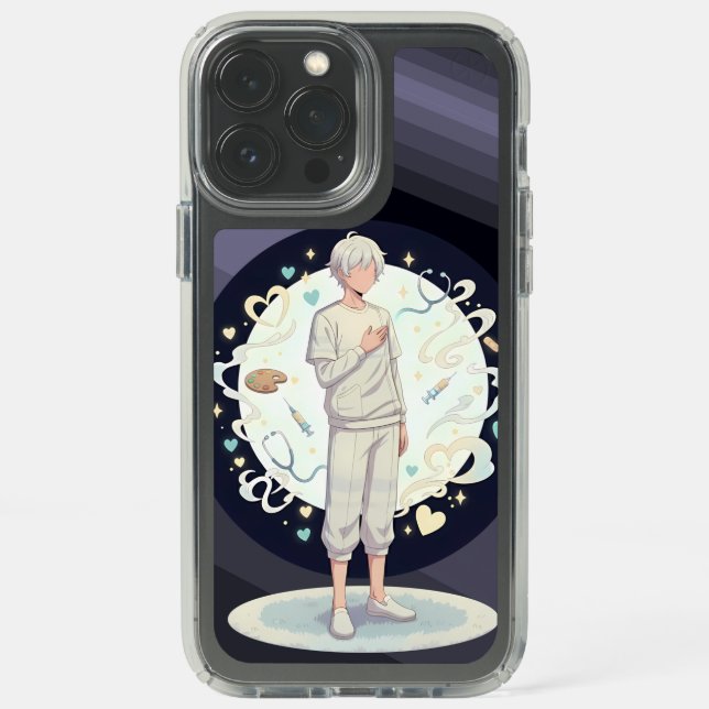 Gentle Anime Doctor Art Speck iPhone 13 Pro Max Case (Front)