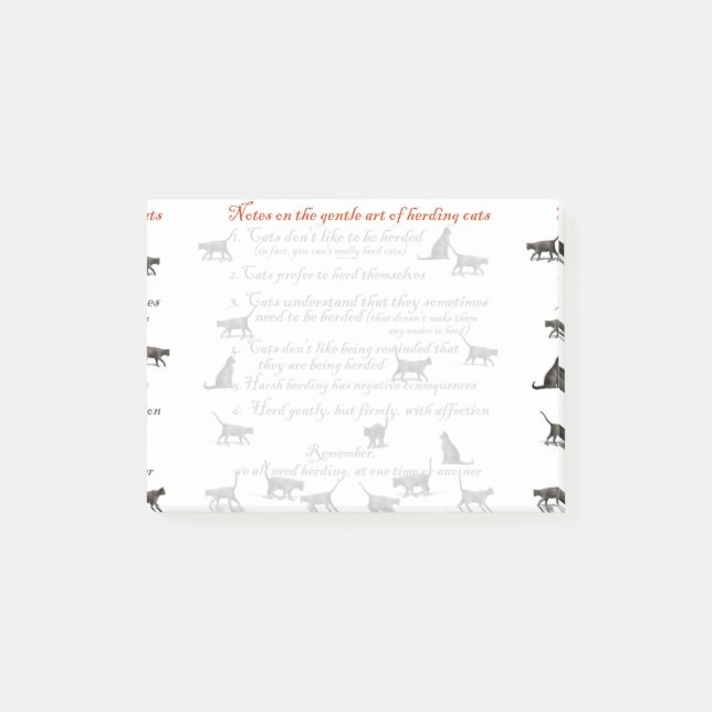Gentle Art of Herding Cats - Post-it® Notes (Front)