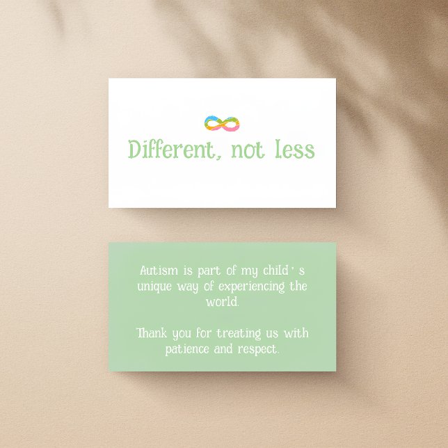 Gentle Autism Awareness Public Courtesy Card (Creator Uploaded)