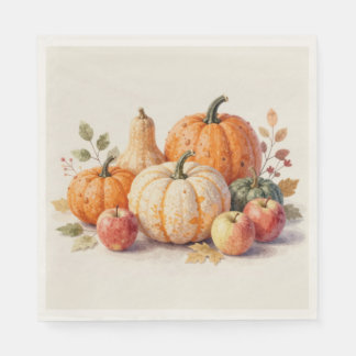 Gentle Autumn Harvest Paper Napkins