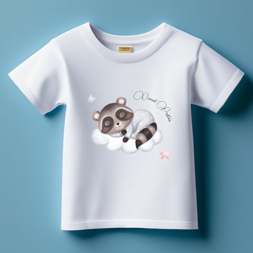 Gentle Baby Boy Raccoon Animal Baby T_Shirt