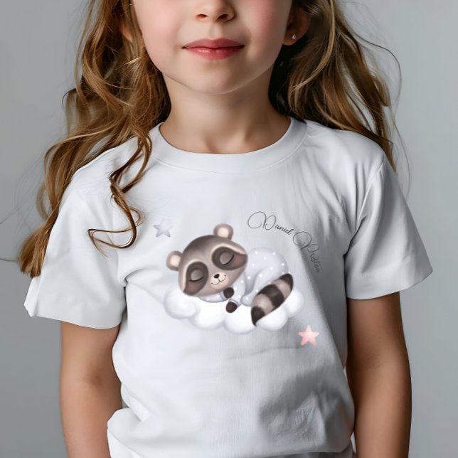 Gentle Baby Boy Raccoon Animal Baby T-Shirt (Gentle Baby Boy Raccoon Animal Baby T-Shirt)