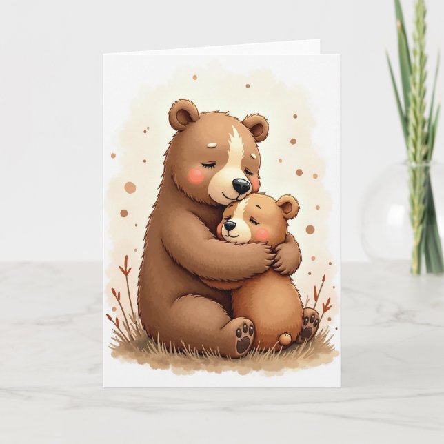 Gentle Bear Mothers Day Card (Front)