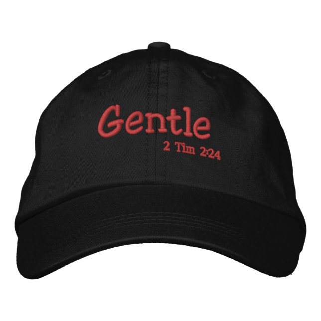 Gentle Bible Quotes Customize it Embroidered Baseball Cap (Front)