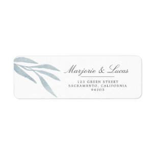 Gentle Botanics   Wedding Return Address Label