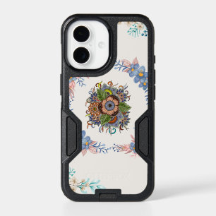 Gentle Calm – Soft Teal Watercolor Floral Art iPhone 17 Case