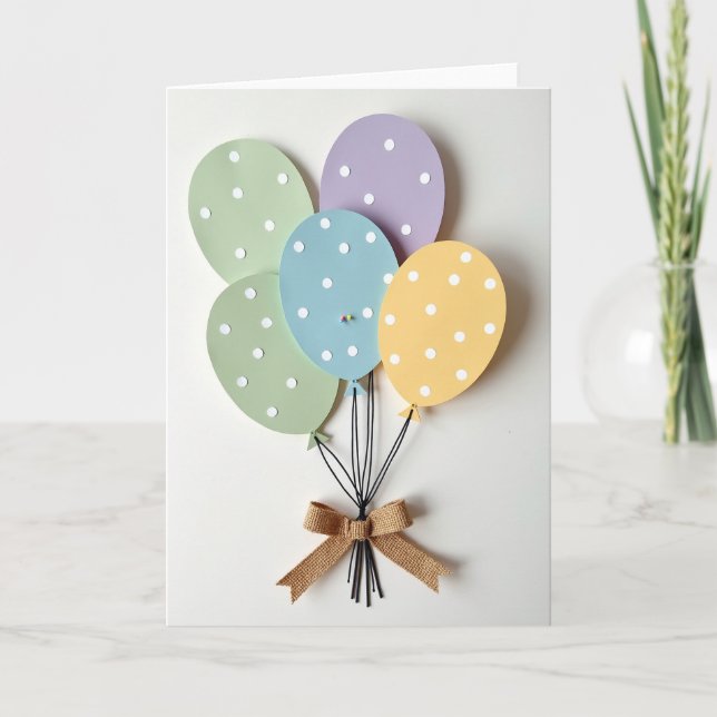 Gentle Celebration Balloon Card (Front)