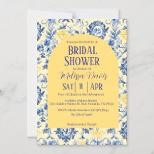Gentle Chinoiserie Bridal Shower Invitation 