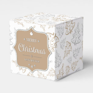 Gentle Christmas Trees Favor Box
