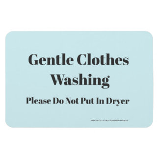 Gentle Clothes Washing - w/website address Magnet