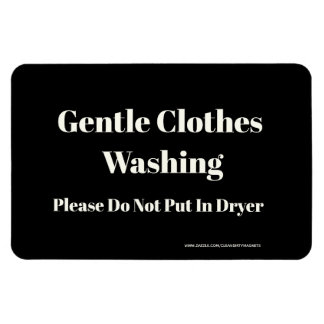 Gentle Clothes Washing - w/website address Magnet