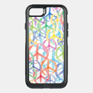 Gentle Color Peace Signs OtterBox Commuter iPhone SE/8/7 Case