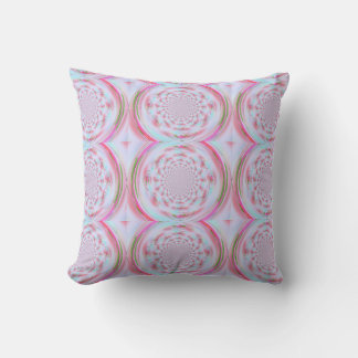 Gentle Colors Fractal Design Throw Pillow