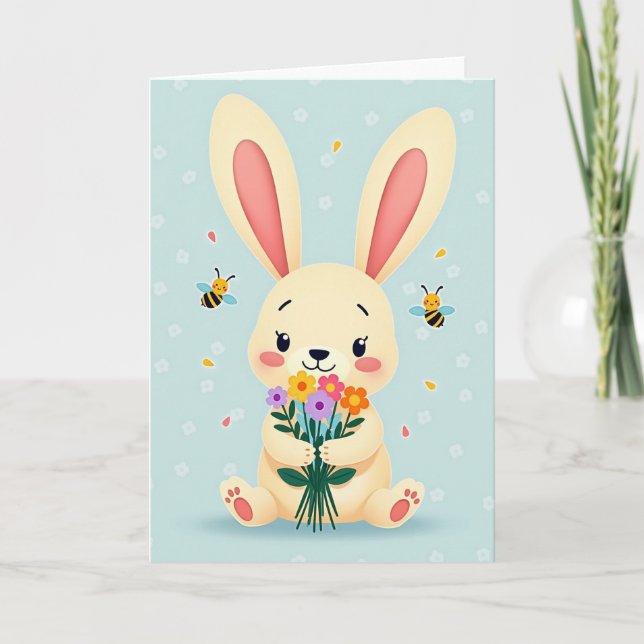Gentle Creature Floral Friend Card (Front)