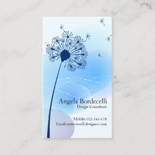 Gentle Dandelion Flower Floral Nature Business Card