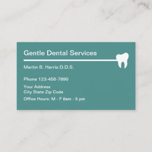 Gentle Dentist Business Card Design