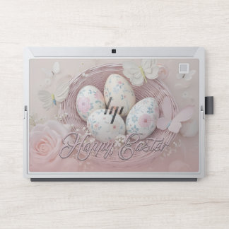 Gentle Easter Joy with Floral Motif HP Laptop Skin