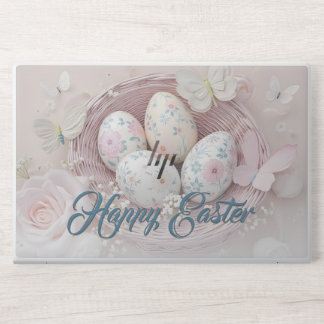 Gentle Easter Joy with Floral Motif HP Laptop Skin