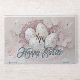 Gentle Easter Joy with Floral Motif HP Laptop Skin