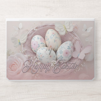 Gentle Easter Joy with Floral Motif HP Laptop Skin