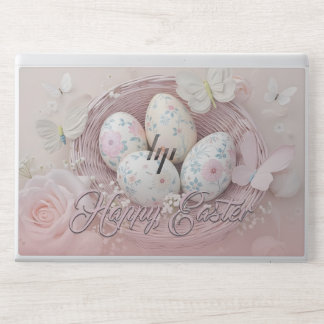 Gentle Easter Joy with Floral Motif HP Laptop Skin