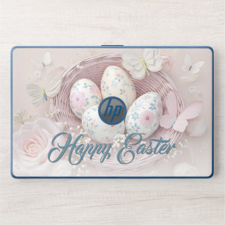 Gentle Easter Joy with Floral Motif HP Laptop Skin